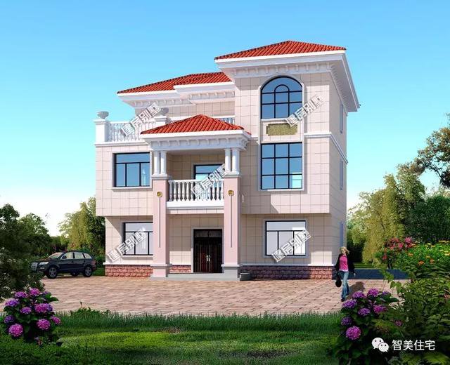 寬12米左右的農(nóng)村住宅戶型圖，適合大部分宅基地