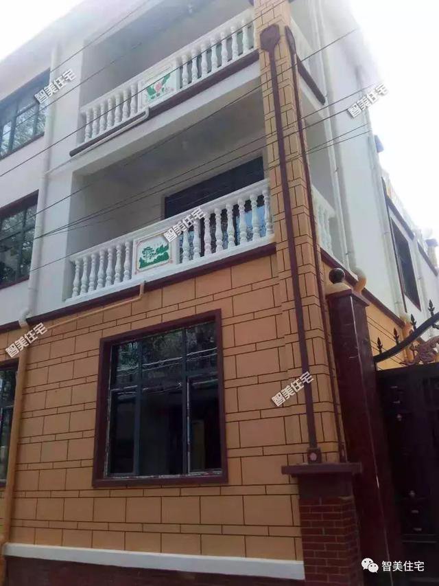 12.5×13米歐式民房戶型圖，附施工過(guò)程和完工圖片