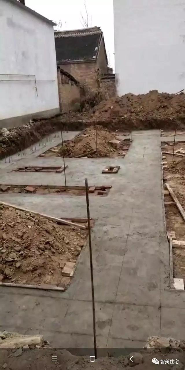 12.5×13米歐式民房戶型圖，附施工過(guò)程和完工圖片