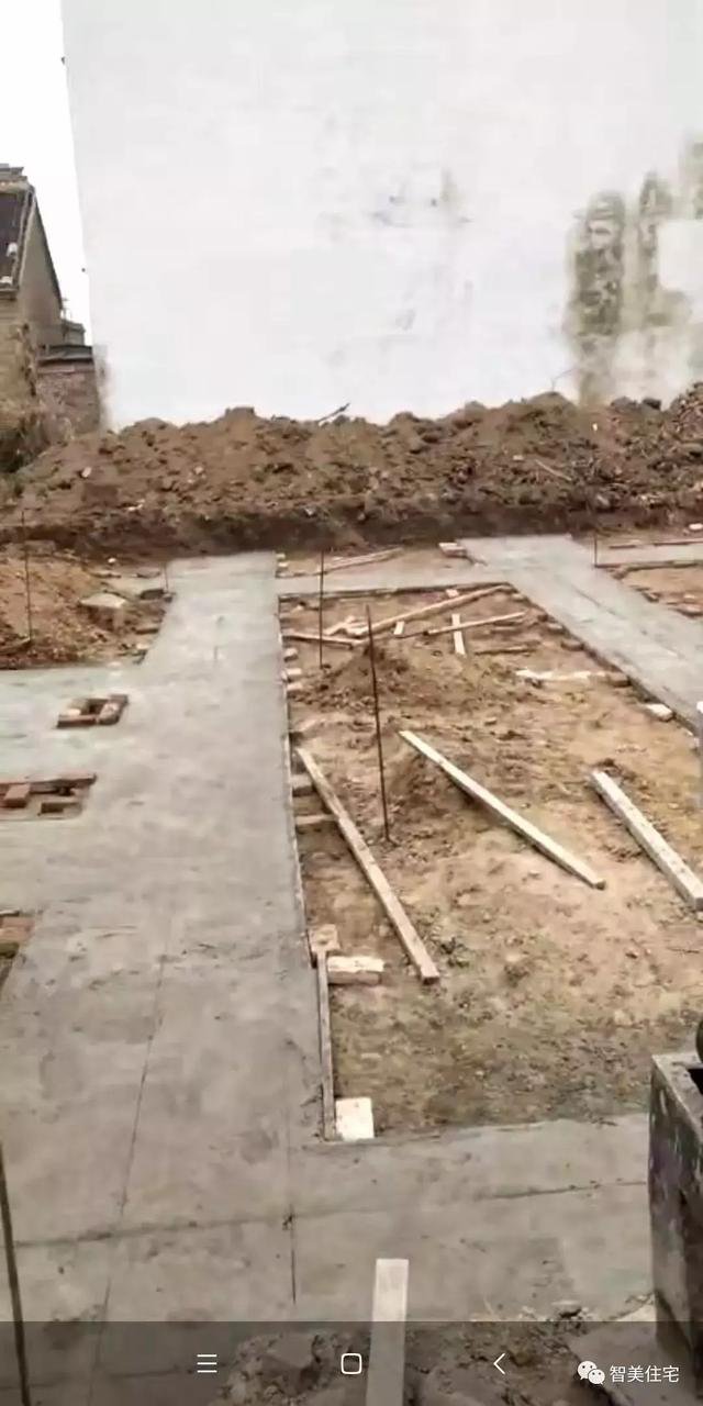 12.5×13米歐式民房戶型圖，附施工過(guò)程和完工圖片