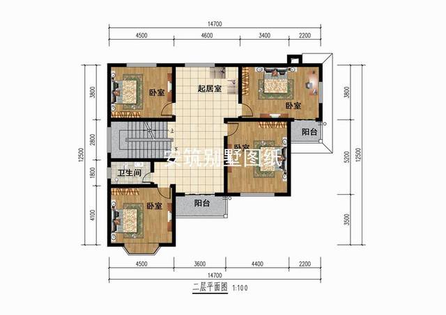 帶土灶房的農(nóng)村二層住宅戶型圖，農(nóng)村建很方便