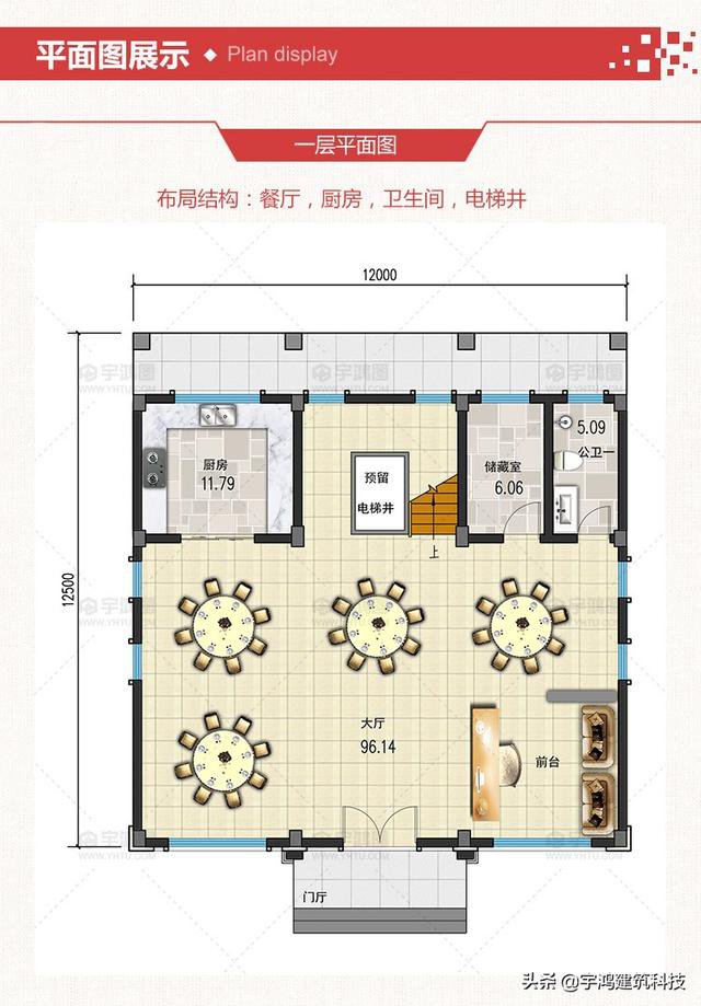 三款豪華大氣的農(nóng)村住房戶型圖，三層、四層都有