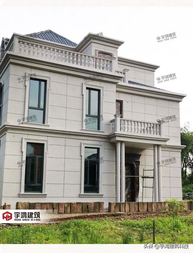 三款豪華大氣的農(nóng)村住房戶型圖，三層、四層都有