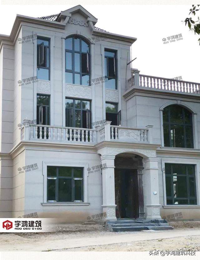 三款豪華大氣的農(nóng)村住房戶型圖，三層、四層都有