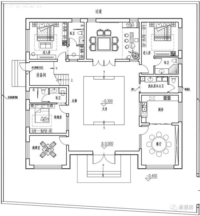 農(nóng)村自建二層養(yǎng)老住宅戶型圖，比買房便宜多了
