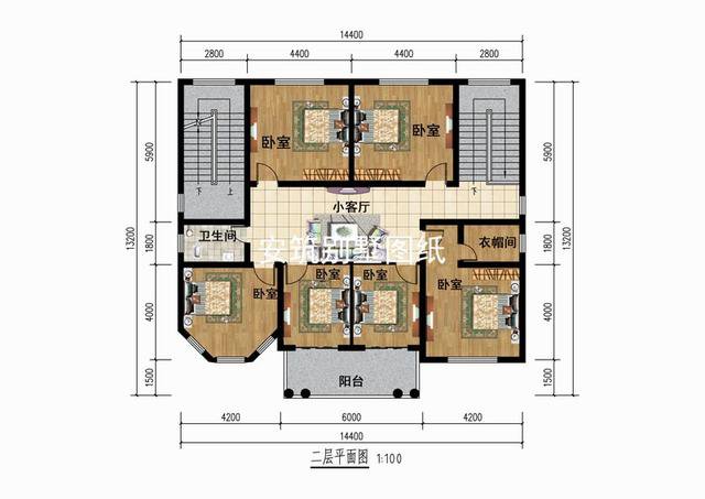 帶小亭子的四層歐式小洋樓戶型圖，大佬級的才能住