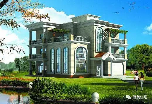9款很美的別墅外觀圖片，第8款實(shí)景圖更好看