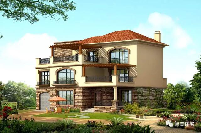 9款很美的別墅外觀圖片，第8款實(shí)景圖更好看