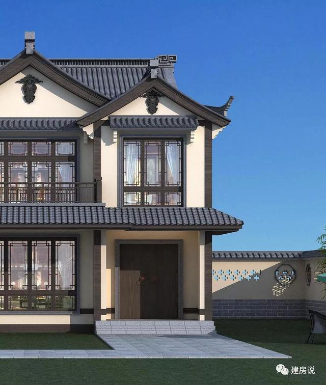 120多平方兩層半仿古住宅方案戶型圖，成功人士喜歡的風格