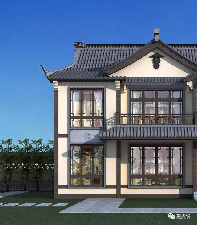 120多平方兩層半仿古住宅方案戶型圖，成功人士喜歡的風格