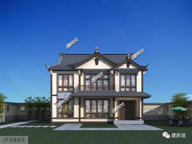 120多平方兩層半仿古住宅方案戶型圖，成功人士喜歡的風格