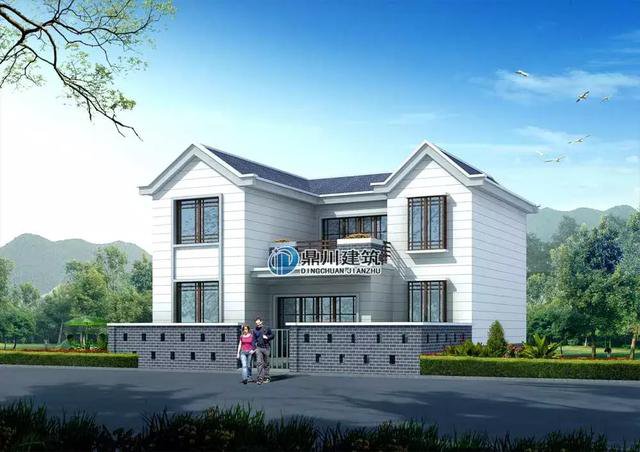 24萬建二層帶小院新民居，附完工和室內(nèi)裝飾圖