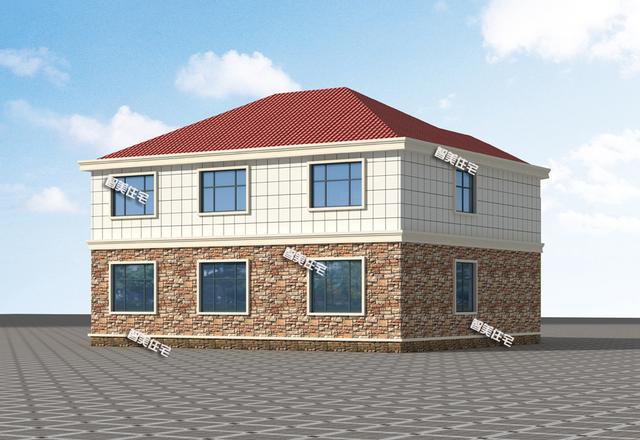 占地200平左右新民居二層戶型圖，大戶人家也夠住