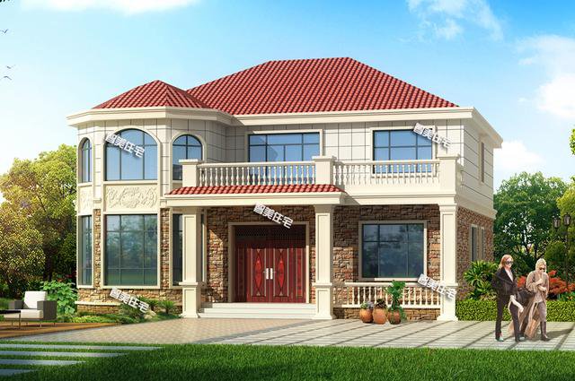 占地200平左右新民居二層戶型圖，大戶人家也夠住