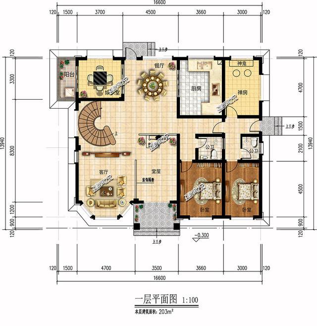浙江蓋的2層歐式別墅外觀及戶型圖展示，村民都點贊