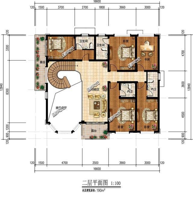 浙江蓋的2層歐式別墅外觀及戶型圖展示，村民都點贊