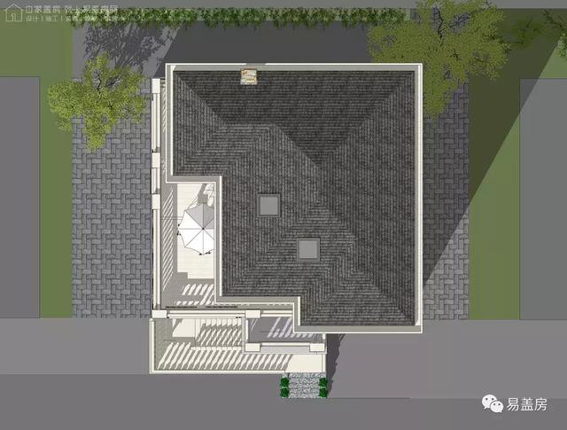 帶架空層的三層歐式自建鄉(xiāng)村房子戶型圖，造價(jià)100萬(wàn)左右