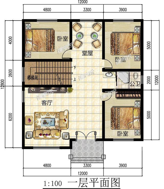 最適合農(nóng)村自建的歐式別墅戶型方案圖，造價(jià)40-49萬