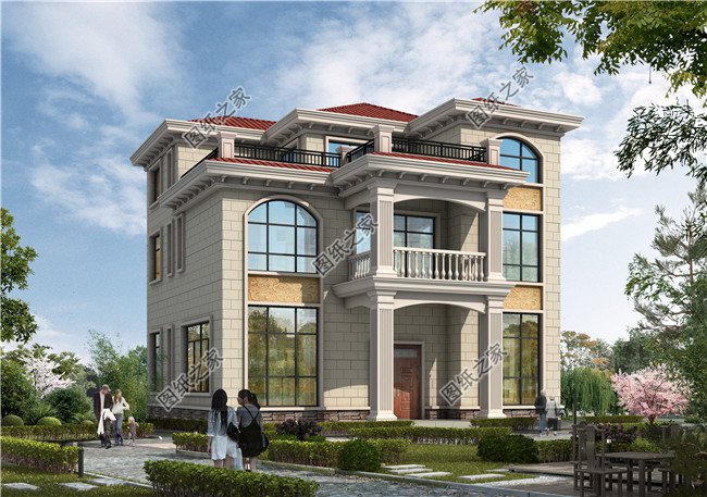 130平米新農(nóng)村自建房屋施工建筑圖紙及效果圖