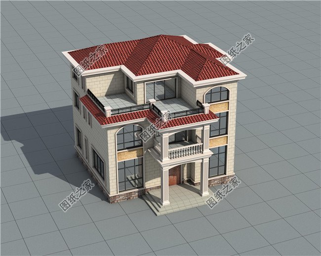 130平米新農(nóng)村自建房屋施工建筑圖紙及效果圖