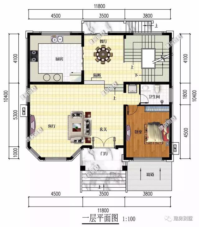 帶地下室設(shè)計(jì)的兩棟自建房，第一棟建造浙江農(nóng)村