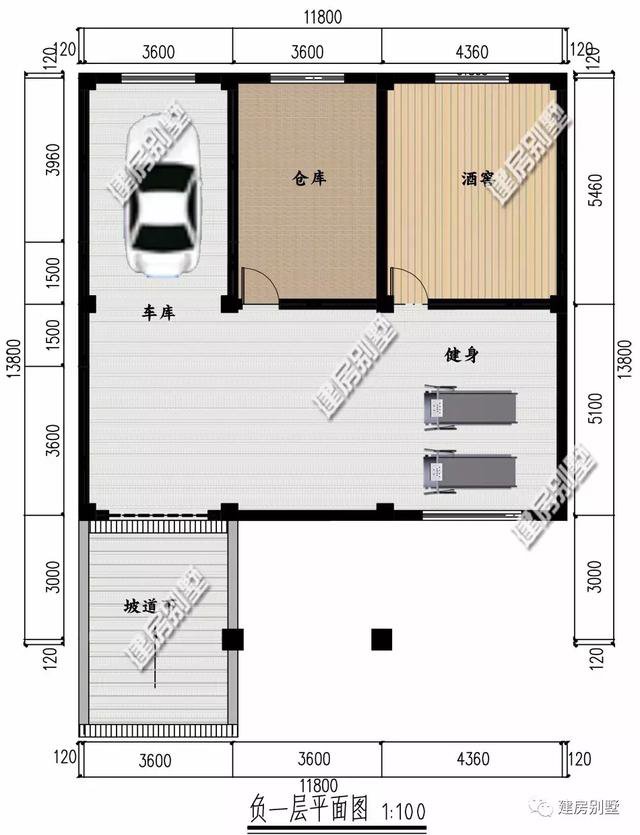 帶地下室設(shè)計(jì)的兩棟自建房，第一棟建造浙江農(nóng)村