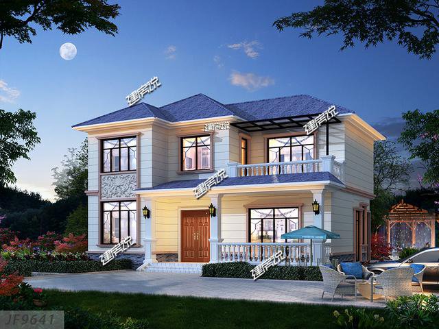 3款占地100平方左右的別墅，20幾萬(wàn)，2款平屋頂戶型