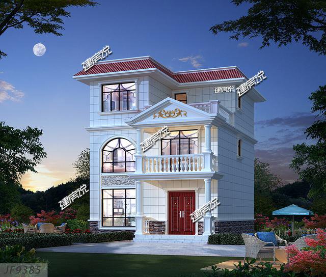 3款占地100平方左右的別墅，20幾萬(wàn)，2款平屋頂戶型