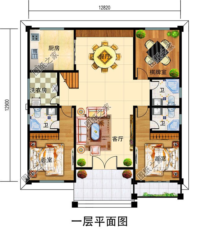 南方北方新農(nóng)村房屋設計圖紙（含效果圖），三層住宅設計圖紙