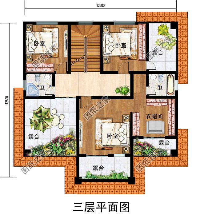 新農(nóng)村私人別墅建筑設(shè)計(jì)施工圖，全套別墅設(shè)計(jì)圖紙