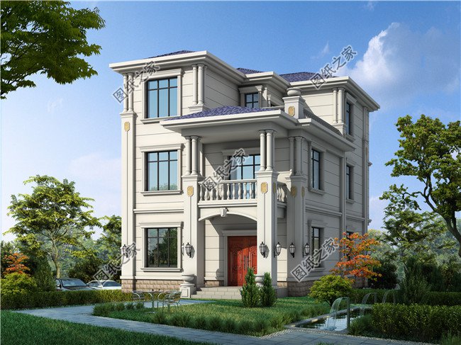 120平方別墅設(shè)計圖紙帶效果圖，全套別墅設(shè)計方案，自建推薦