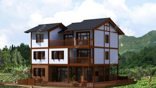 中式帶小院民宿平面戶型圖，這種設計誰不喜歡？