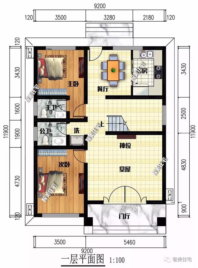 5棟寬8-9米的別墅設(shè)計方案戶型，宅基地小不用愁