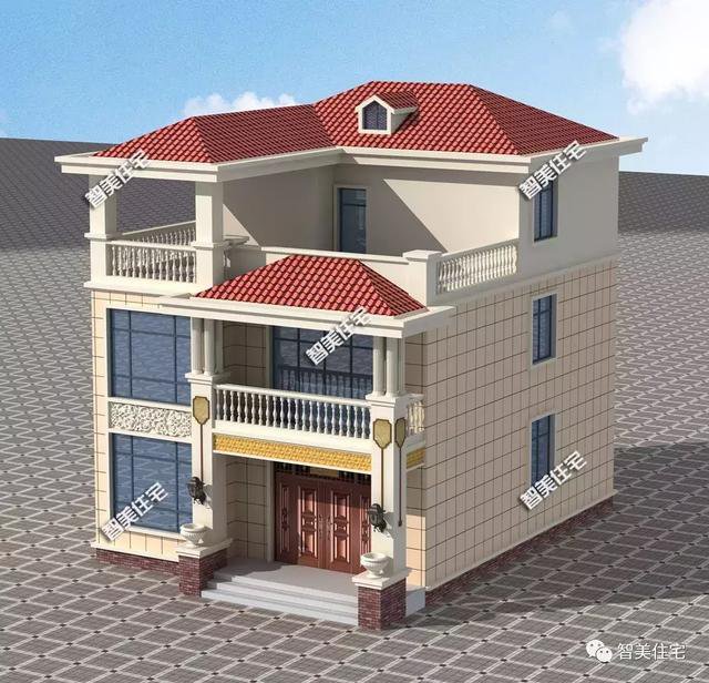 5棟寬8-9米的別墅設(shè)計方案戶型，宅基地小不用愁