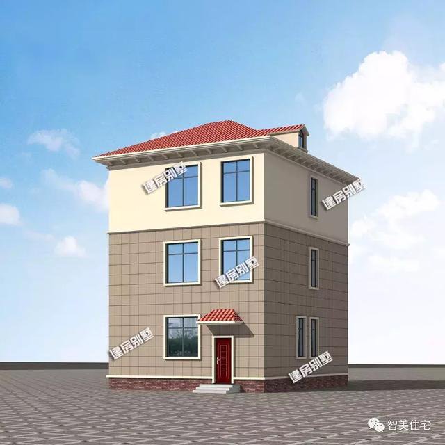 5棟寬8-9米的別墅設(shè)計方案戶型，宅基地小不用愁