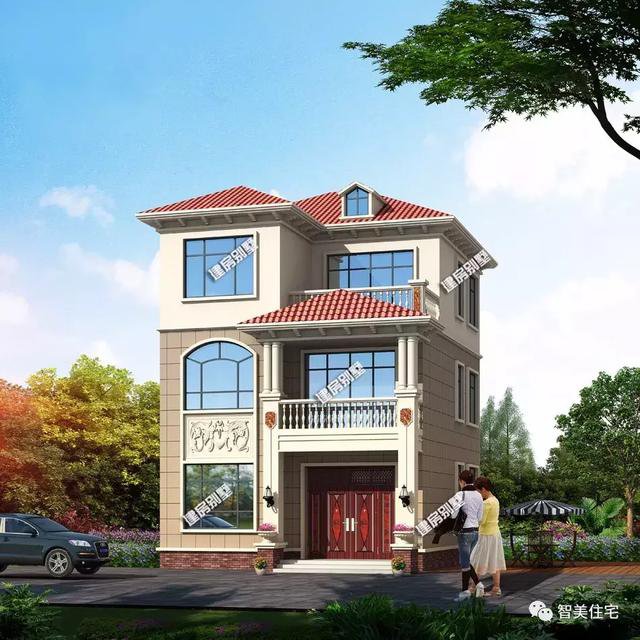 5棟寬8-9米的別墅設(shè)計方案戶型，宅基地小不用愁