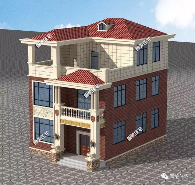 5棟寬8-9米的別墅設(shè)計方案戶型，宅基地小不用愁