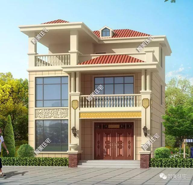 5棟寬8-9米的別墅設(shè)計方案戶型，宅基地小不用愁