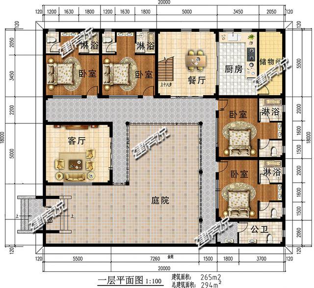 10款一層平房別墅民宿戶型方案圖，各種風(fēng)格都有