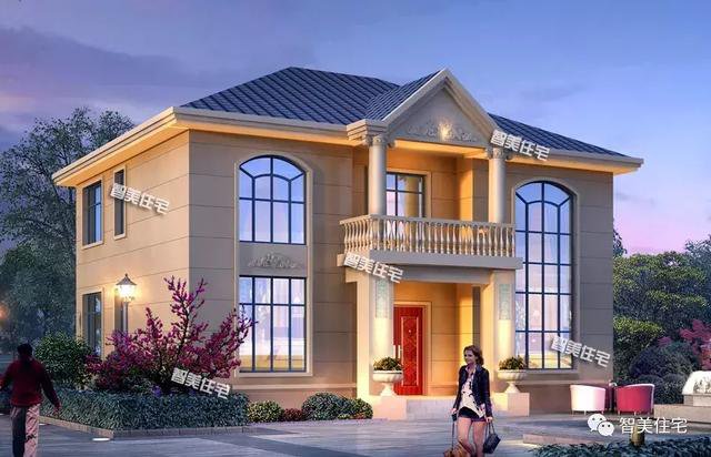 2棟簡(jiǎn)潔農(nóng)村二層自建房子戶型圖，簡(jiǎn)單、實(shí)用型