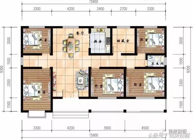 4款實(shí)用一層平房戶型圖，10多萬(wàn)也能建好房子