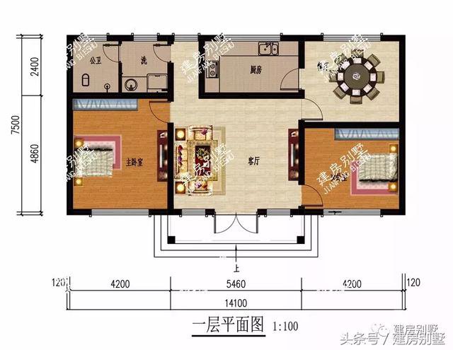 4款實(shí)用一層平房戶型圖，10多萬(wàn)也能建好房子