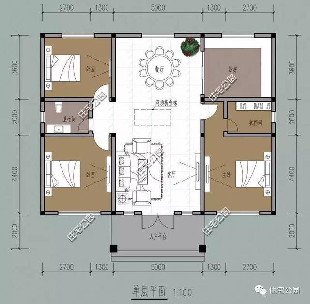6套一層自建住宅戶型圖，坡屋頂和平屋頂?shù)亩加? src="/uploads/allimg/191011/09341IF9-0.jpg" img_width="800" img_height="480" inline="0" style="-webkit-tap-highlight-color: transparent; box-sizing: border-box; border-style: none; max-width: 100%; display: block; margin: 10px auto;" /></p>
<p style="-webkit-tap-highlight-color: transparent; box-sizing: border-box; margin: 16px 0px; padding: 0px; color: rgb(34, 34, 34); font-family: "PingFang SC", "Hiragino Sans GB", "Microsoft YaHei", "WenQuanYi Micro Hei", "Helvetica Neue", Arial, sans-serif; font-size: 16px;">平面布局圖</p>
<p style="-webkit-tap-highlight-color: transparent; box-sizing: border-box; margin: 16px 0px; padding: 0px; color: rgb(34, 34, 34); font-family: "PingFang SC", "Hiragino Sans GB", "Microsoft YaHei", "WenQuanYi Micro Hei", "Helvetica Neue", Arial, sans-serif; font-size: 16px;">落地窗的3間臥室設(shè)計(jì)，大餐廳待客方便，家里宅地大的還可以蓋上廂房做客房，實(shí)用又漂亮。</p>
<p style="-webkit-tap-highlight-color: transparent; box-sizing: border-box; margin: 16px 0px; padding: 0px; color: rgb(34, 34, 34); font-family: "PingFang SC", "Hiragino Sans GB", "Microsoft YaHei", "WenQuanYi Micro Hei", "Helvetica Neue", Arial, sans-serif; font-size: 16px;"><img alt=