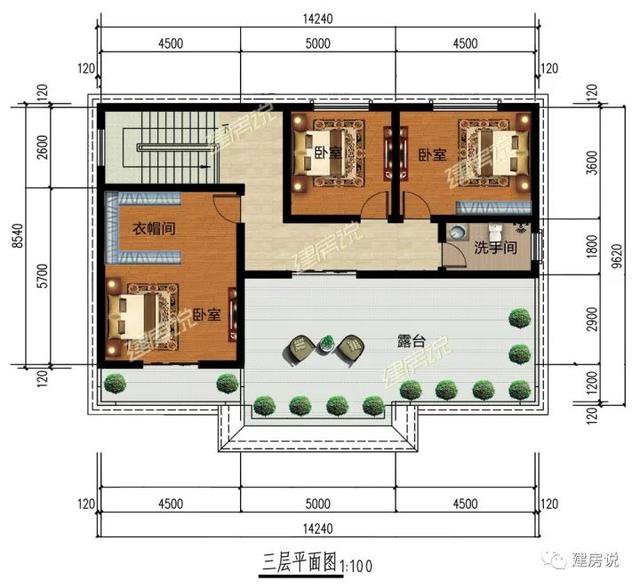 不帶廚房的自建房別墅戶型方案圖，不帶廚房設(shè)計(jì)圖
