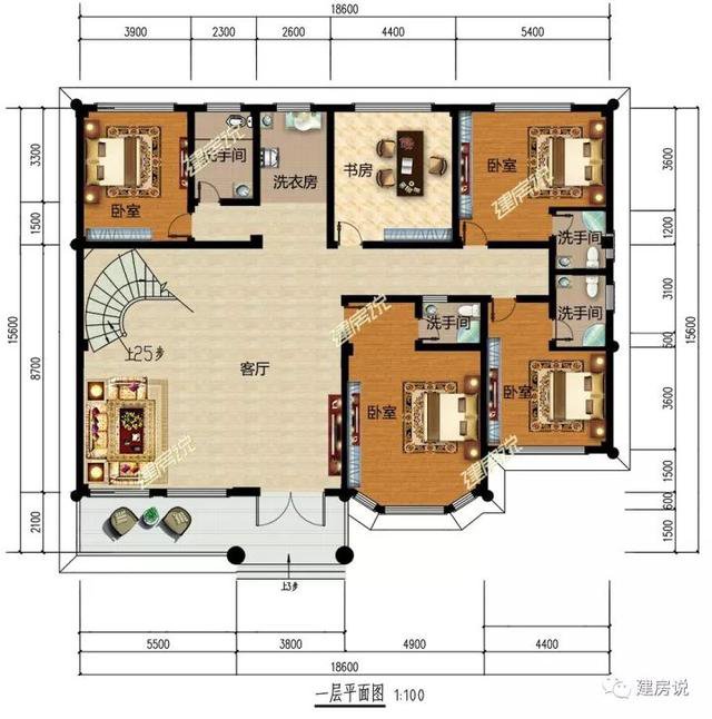 不帶廚房的自建房別墅戶型方案圖，不帶廚房設(shè)計(jì)圖