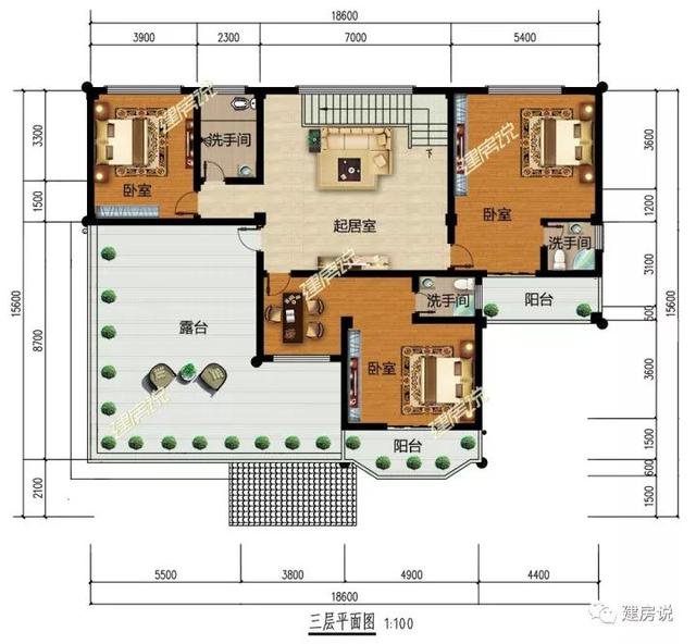 不帶廚房的自建房別墅戶型方案圖，不帶廚房設(shè)計(jì)圖