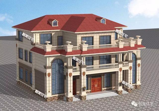 18×13.8米雙拼別墅戶型方案圖，客廳挑空共用堂屋