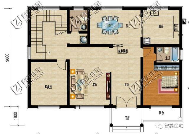 2棟四間兩層實(shí)用簡(jiǎn)約的住房戶(hù)型設(shè)計(jì)圖，農(nóng)村建正合適