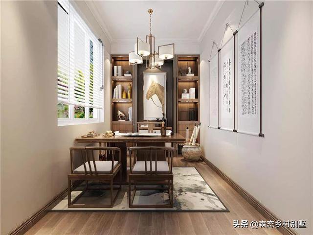 占地110㎡二層新中式別墅戶型設計圖，這款方案火爆全國