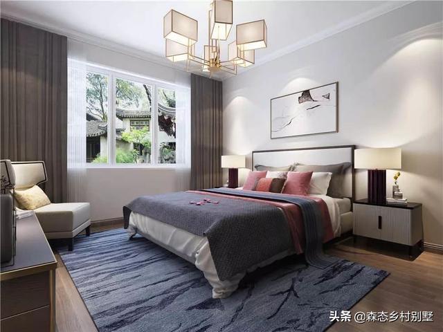 占地110㎡二層新中式別墅戶型設計圖，這款方案火爆全國